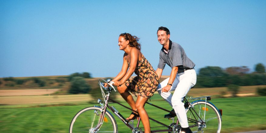 Twee keer met z'n tweetjes op één fiets - Nationaal Park Hollandse Duinen