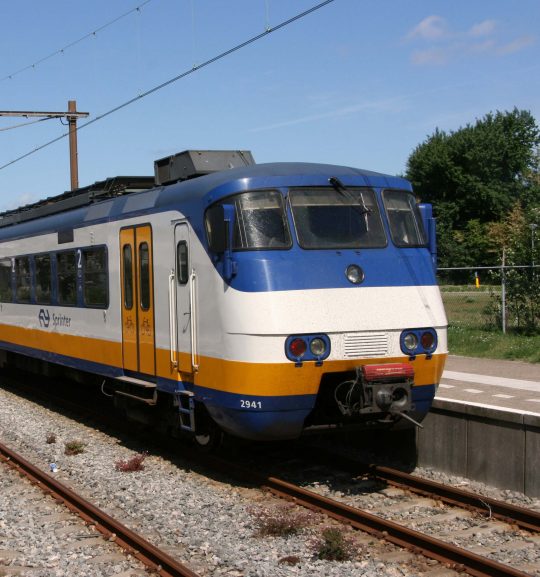 Trein bij Hoek van Holland